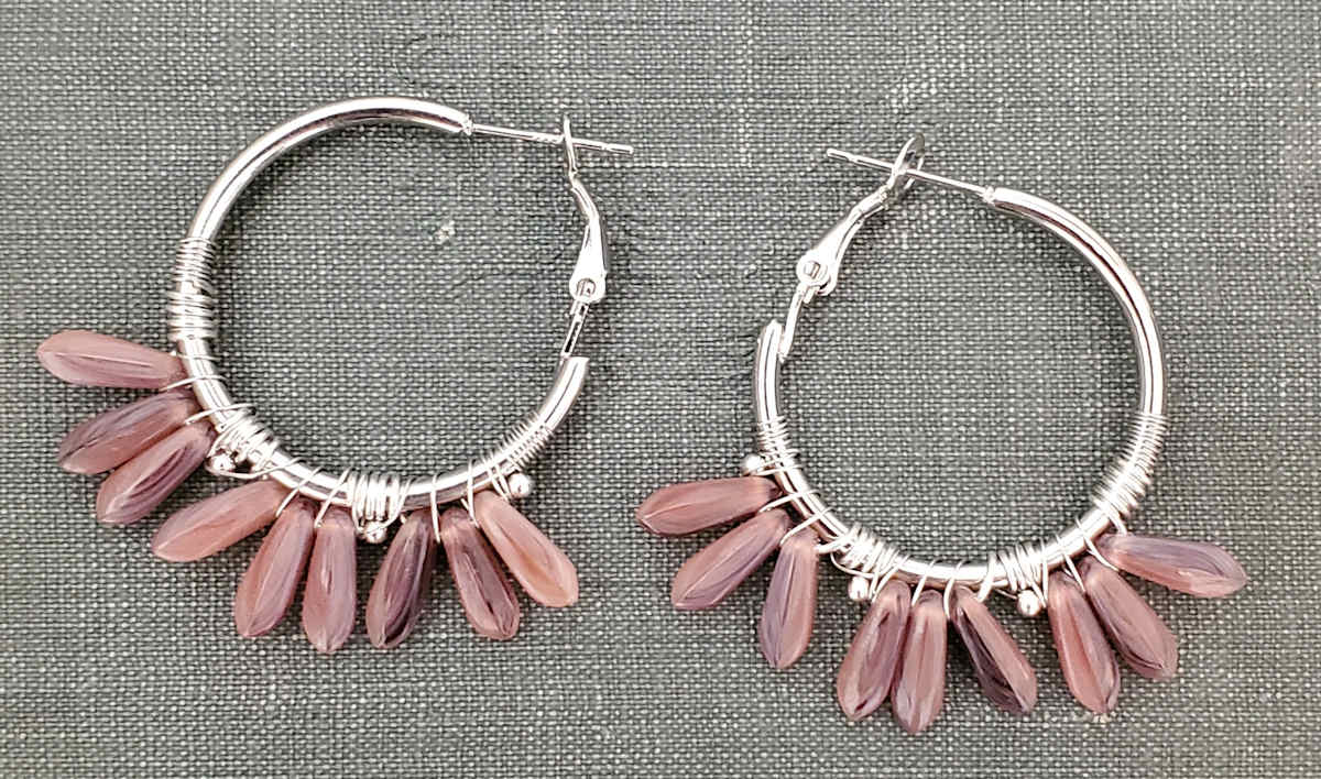 Wild Feather Wind Mauve by Hayley Kathleen Burton 