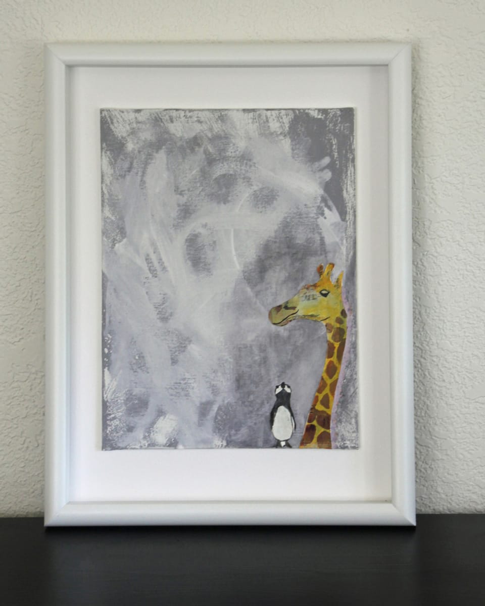 Giraffe/Penguin Collage by Nikki Thompson 