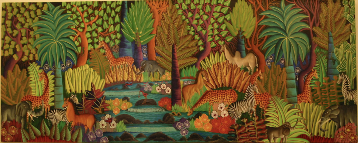 Haitian Jungle Scene by Louis Rosemond 
