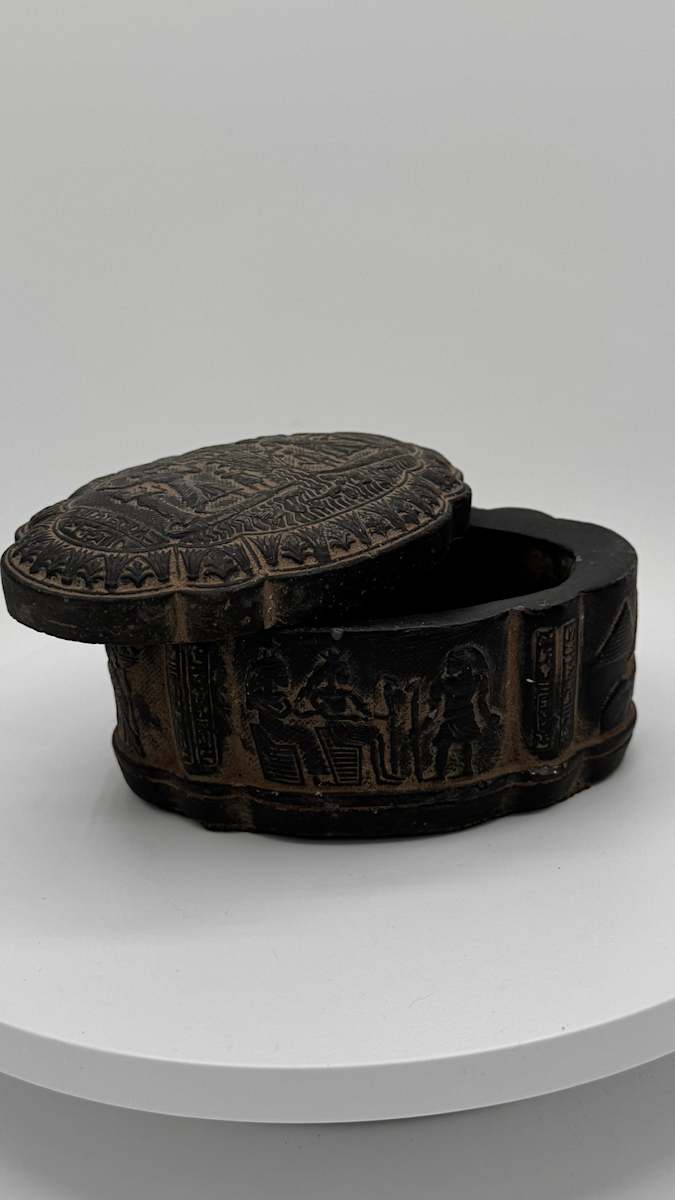 Egyptian Stone Jewelers Box 
