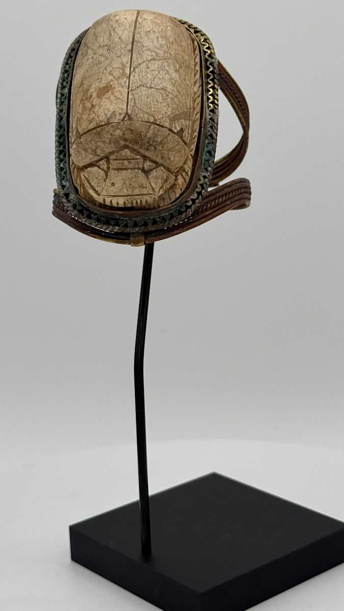 Egyptian Hieroglyphic Scarab Bangle, Image 1.