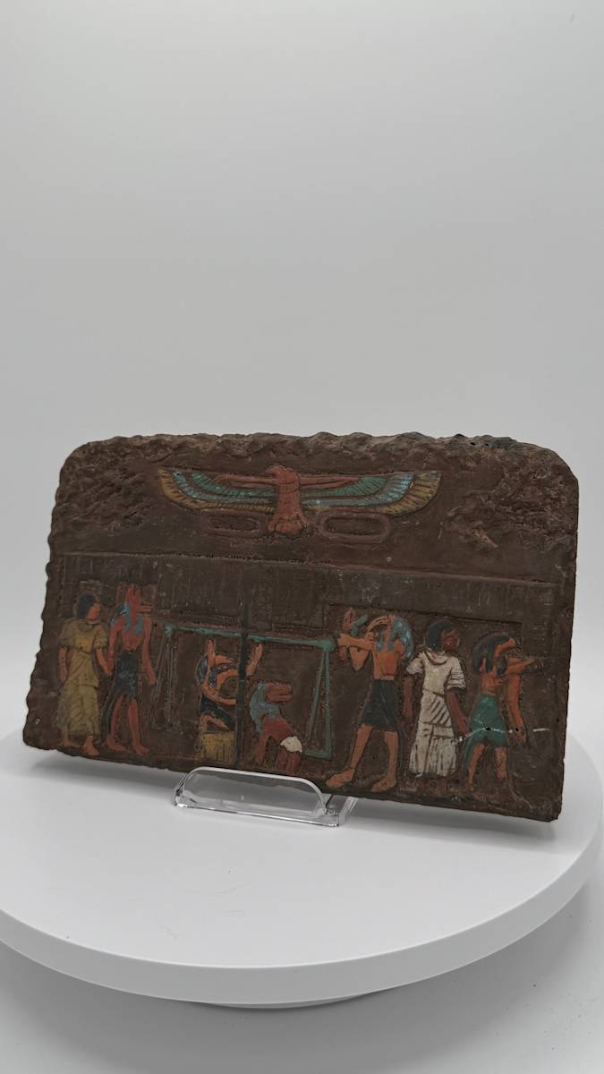 Egyptian Heavy Stone Hieroglyphic Plaque 664-332 BC 