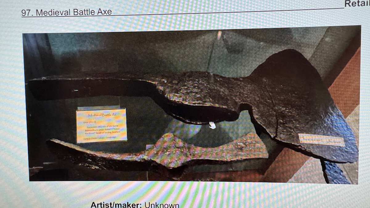 Medieval Battle Axe, Image 1.