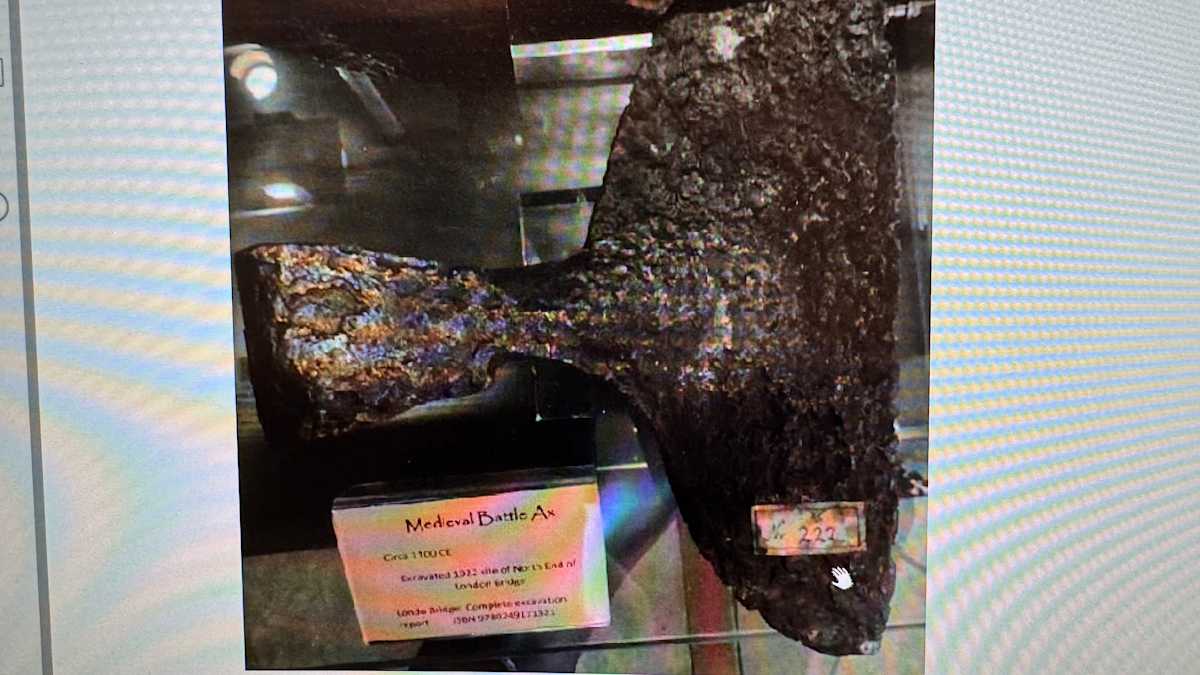 Medieval Forged Iron Axe, Image 8.