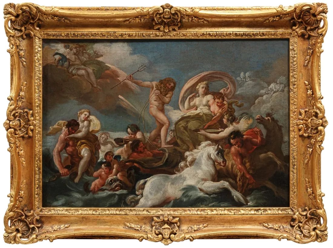 “Mythological Scene in the Heavens” by Jean-Hughes Taraval 