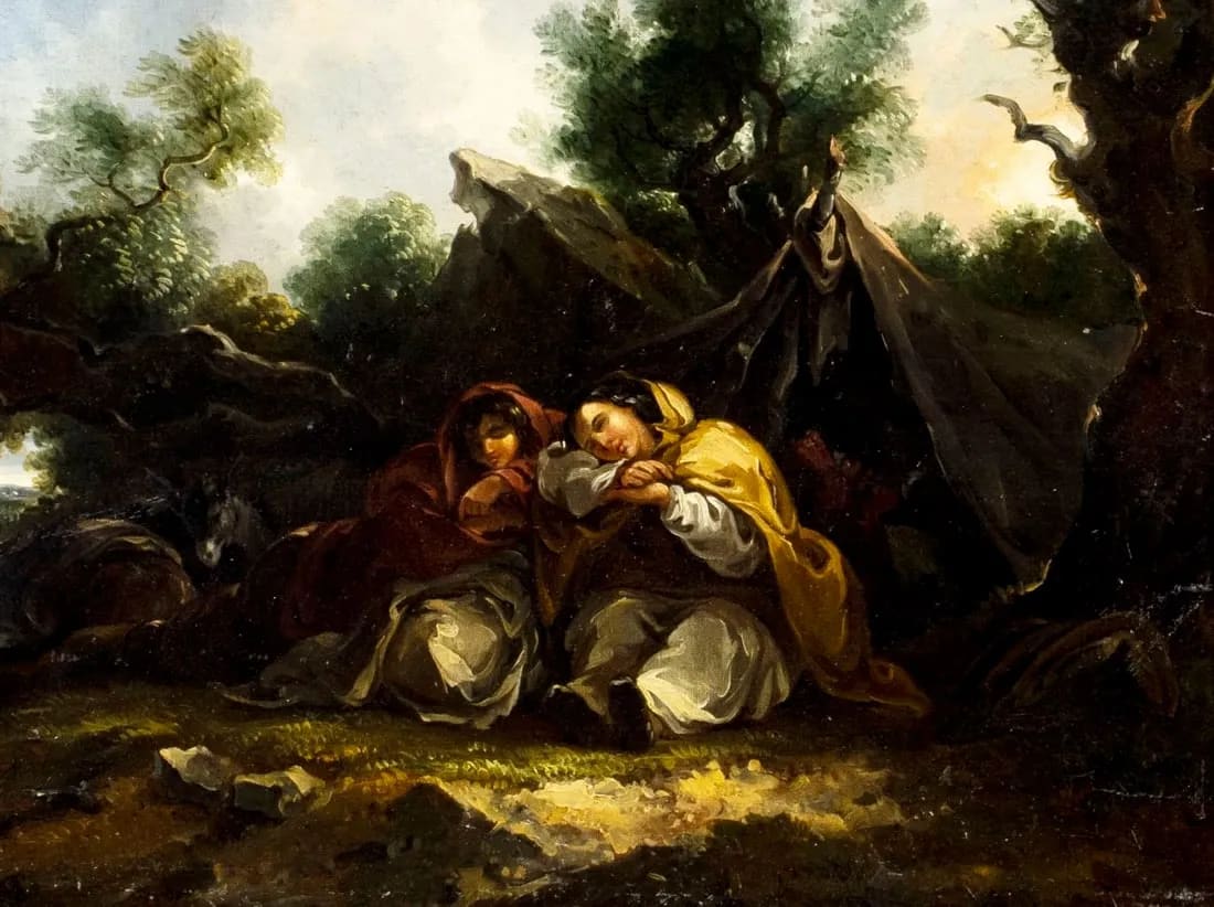 “Resting Travelers“ by Thomas Barker of Bath 