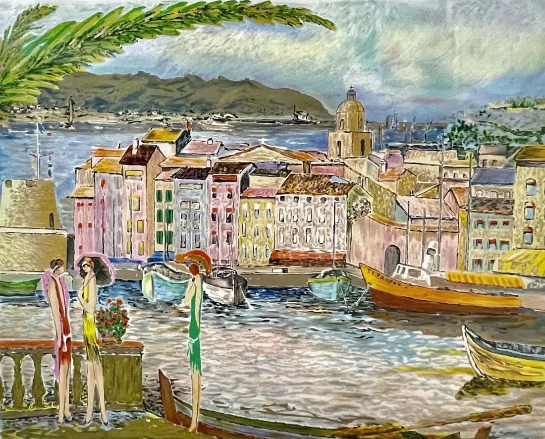 “The Harbour in St. Tropez“ by Ramon Dilley, Image 4.