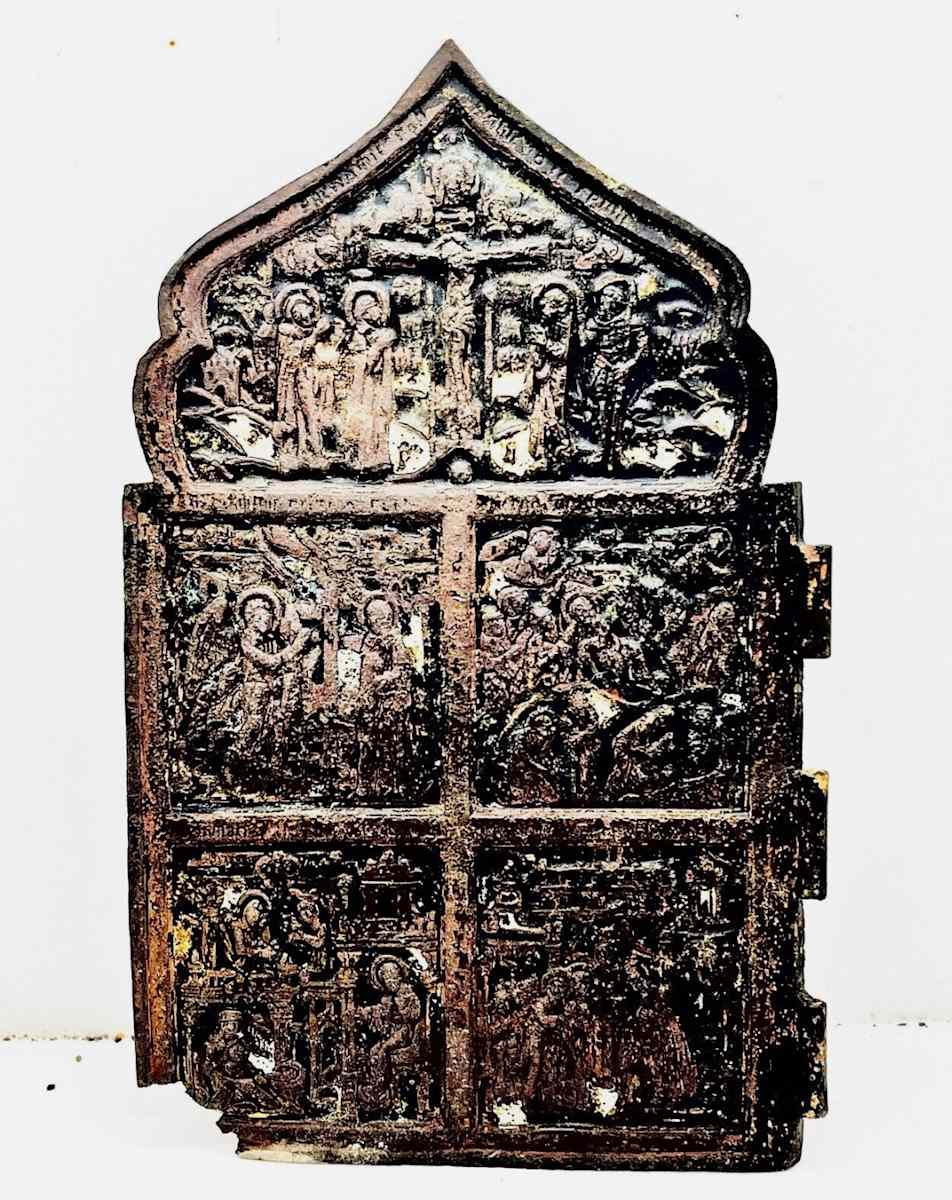 Late Or Post Medieval Russian Orthodox Icon Relic - Ca 1500-1700’s 