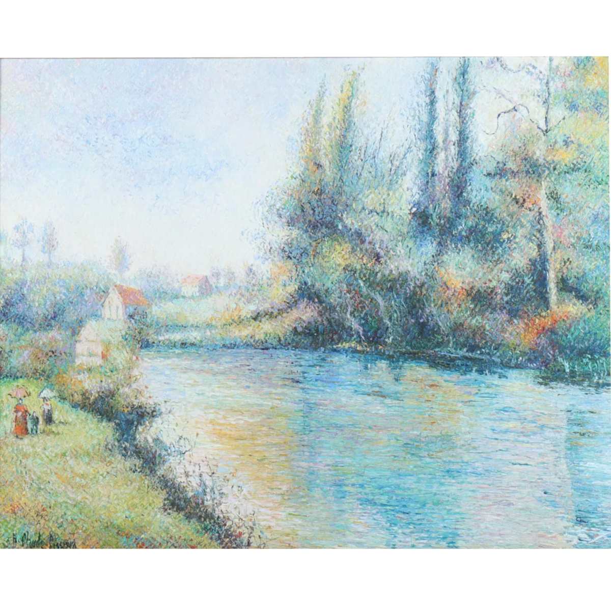 Petit Bras de Seine a Maisons - Laffite by Hugues Claude Pissarro, Image 3.