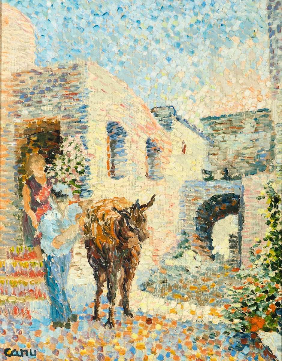 Speloncato Corse by Yvonne Canu French 1921-2007 