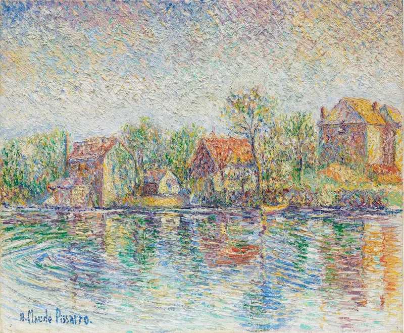 “L'ancienne papeterie de Saint-Hilaire-Saint-Mesmin”  "The old Stationery of Saint-Hilaire-Saint-Mesmin" by Hugues Claude Pissarro 