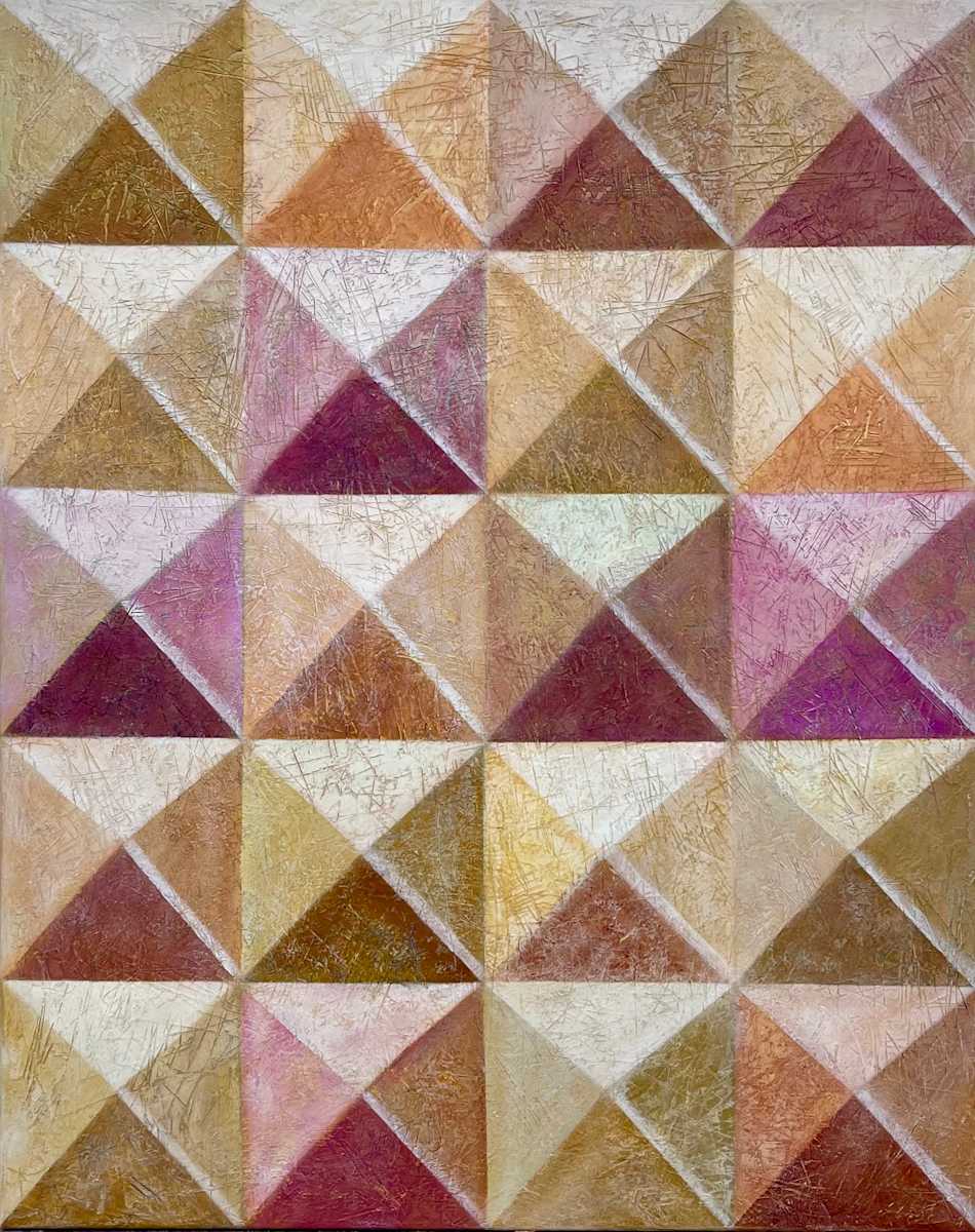 Diamond Composition - Sienna/Magenta by Francesca Sganzerla, Image 1.