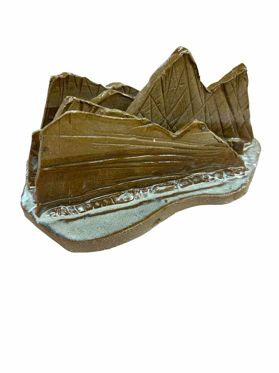 mountain sculpture  letter holder by Vivien  Collens 