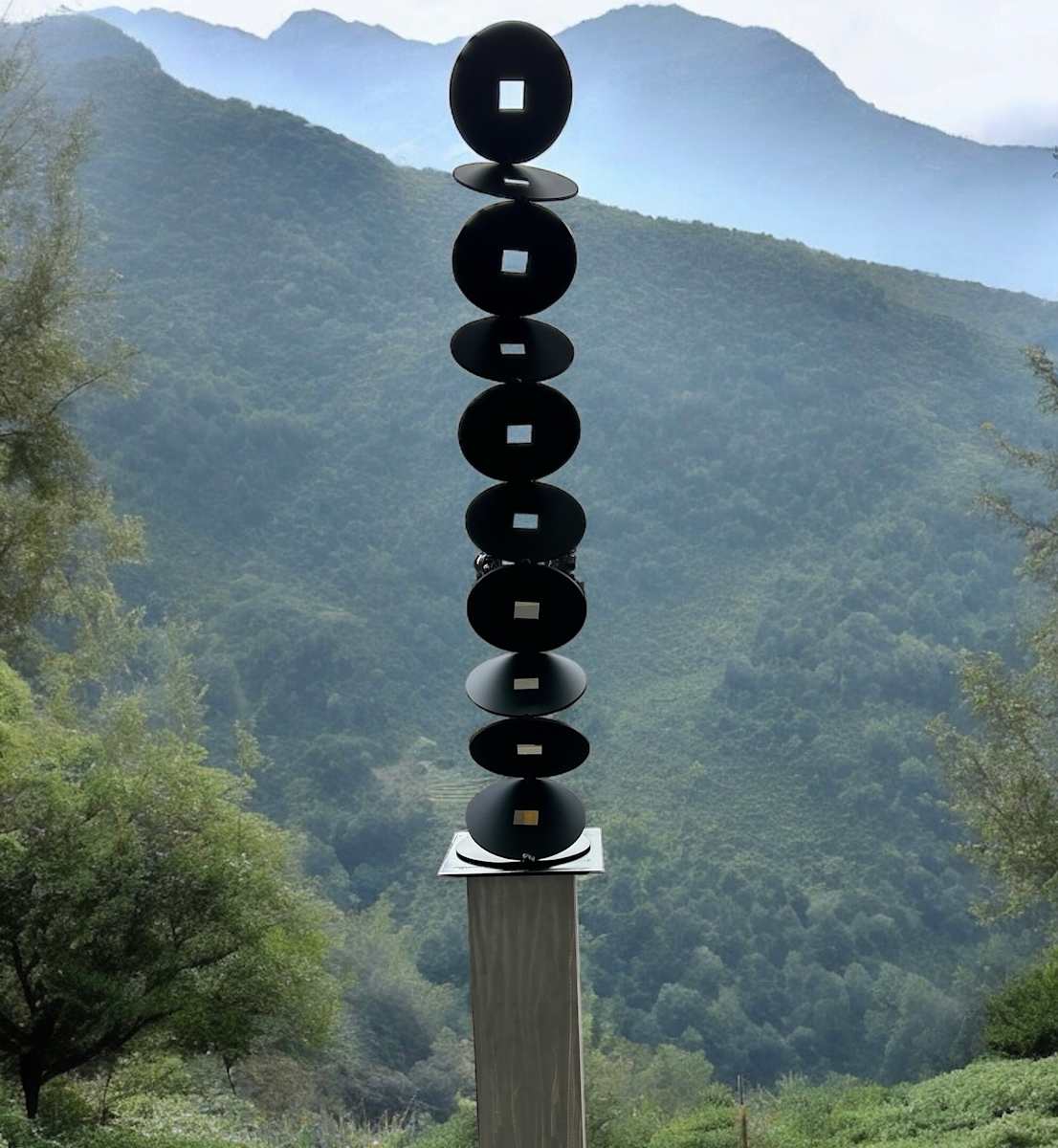 bubble totems. various sizes and colors. by Vivien  Collens 