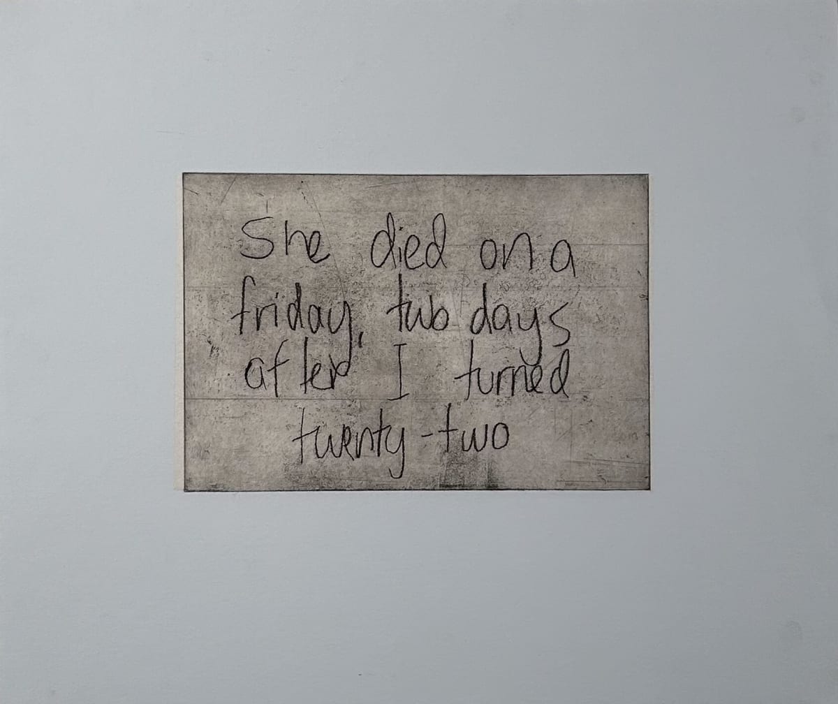 She died 2/4 by Drue Leahy, Image 1.