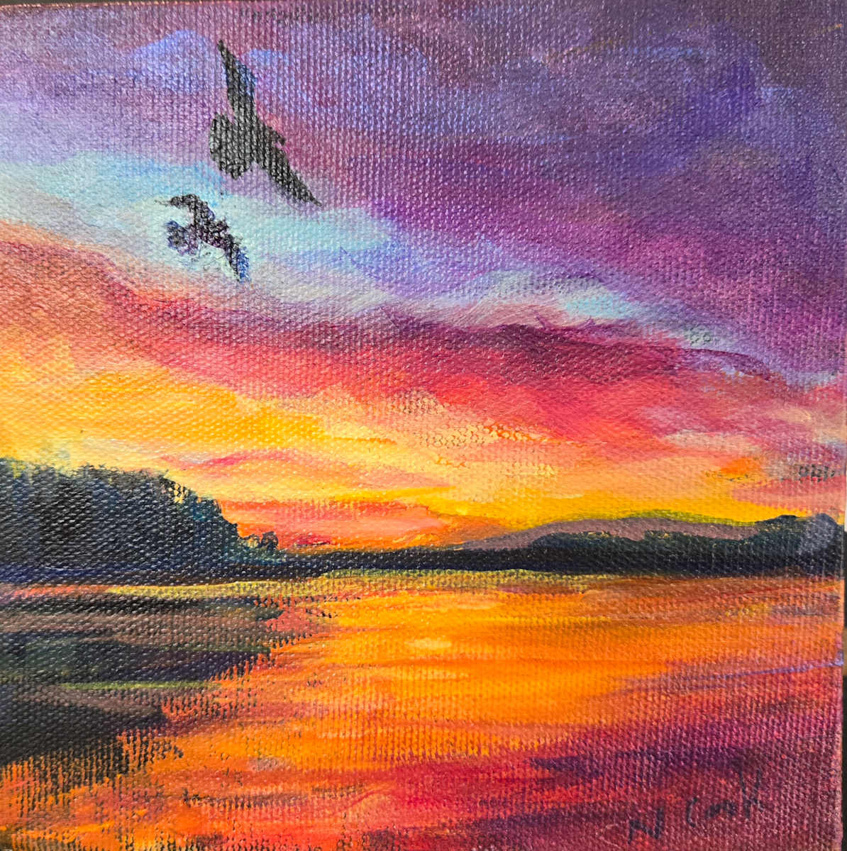 Sunset from the Cove by Nanci Cook, PAC, Image 1.