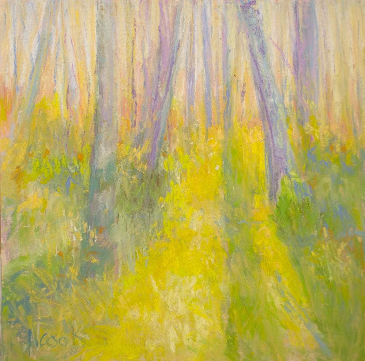 Yellow Path in the Woods by Nanci Cook 