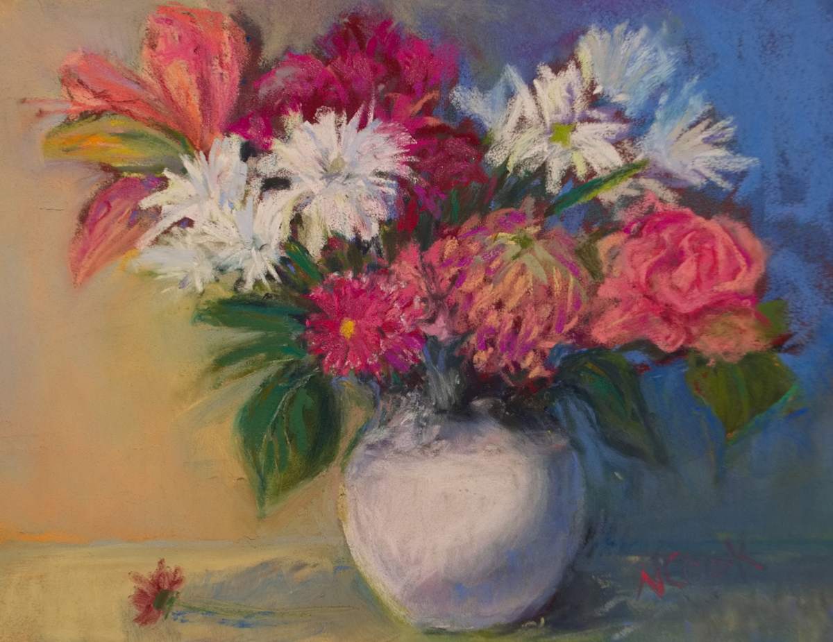 Pink Bouquet by Nanci Cook  Image: A Bit of Spring Dreaming