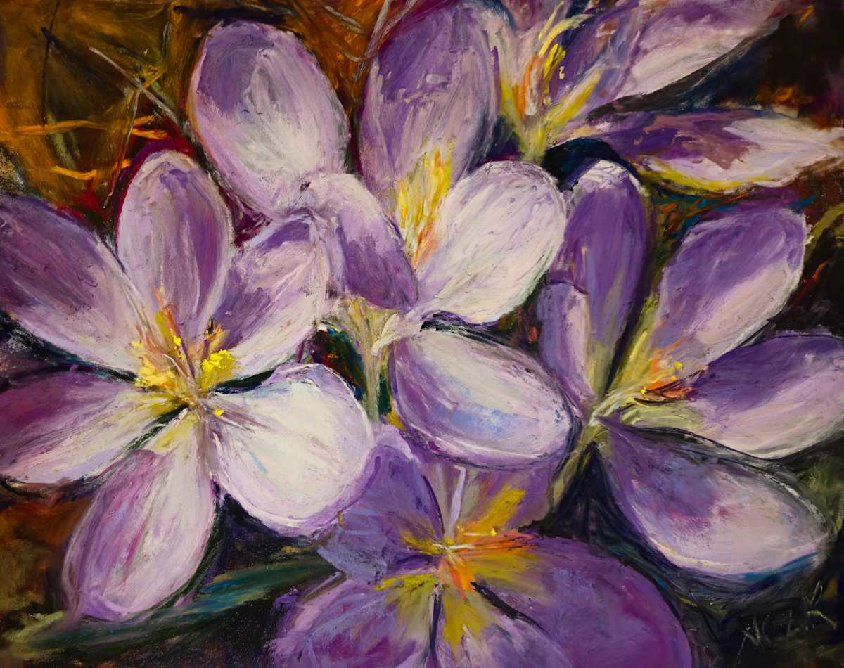 Springtime Crocuses by Nanci Cook, PAC, Image 1.