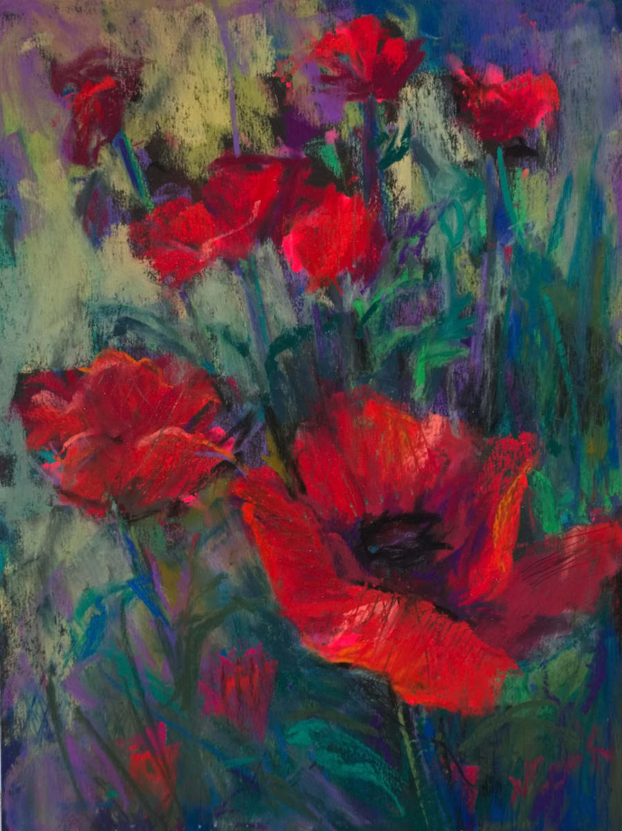 Climbing Poppies by Nanci Cook 