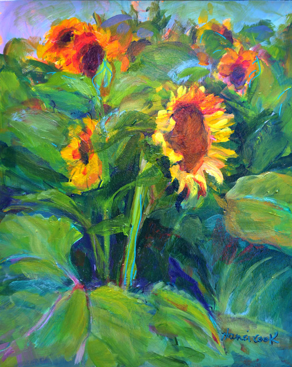 Sunflowers Study by Nanci Cook, PAC, Image 2.