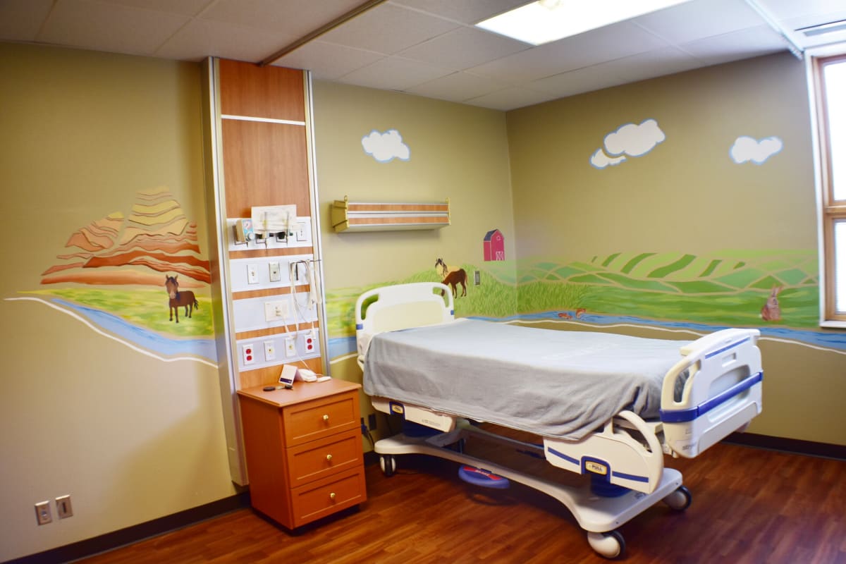 Pediatrics Room Mural, Sanford Vermillion Medical Center, SD by Lindsay English 