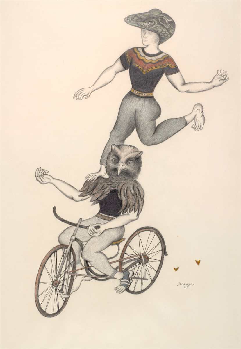 Acrobat on a Bicycle by Joan Danziger 