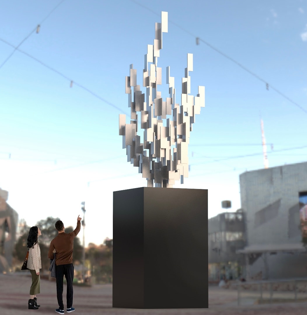 Flame by Stephen Lee Sculpture 