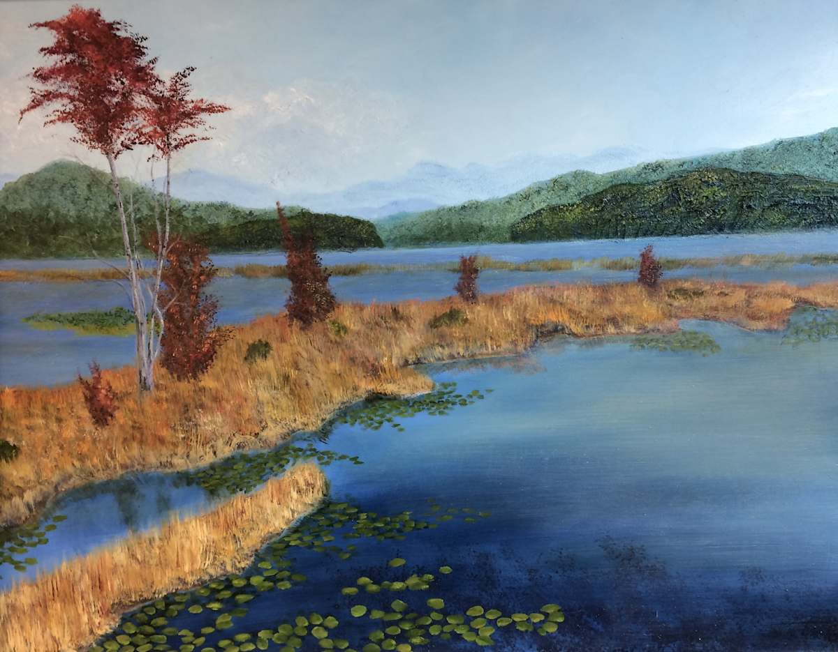 Tupper Lake Causway by Michael W Field  Image: This is a studio painting that I did from photographs that I took.