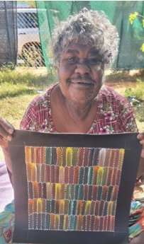 Bush Yam Dreaming by Jeannie Mills Pwerle 