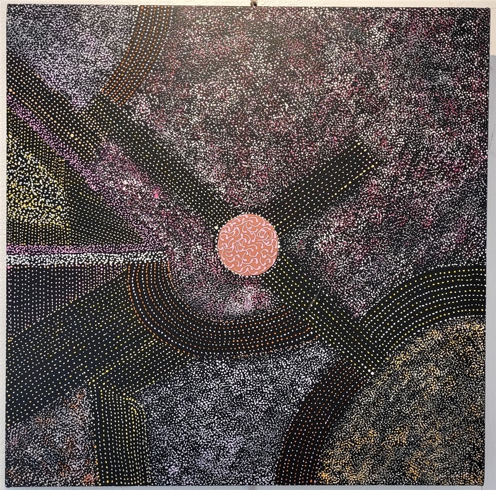 Bush Hen Dreaming by Abie Loy Kemarre, Image 1.