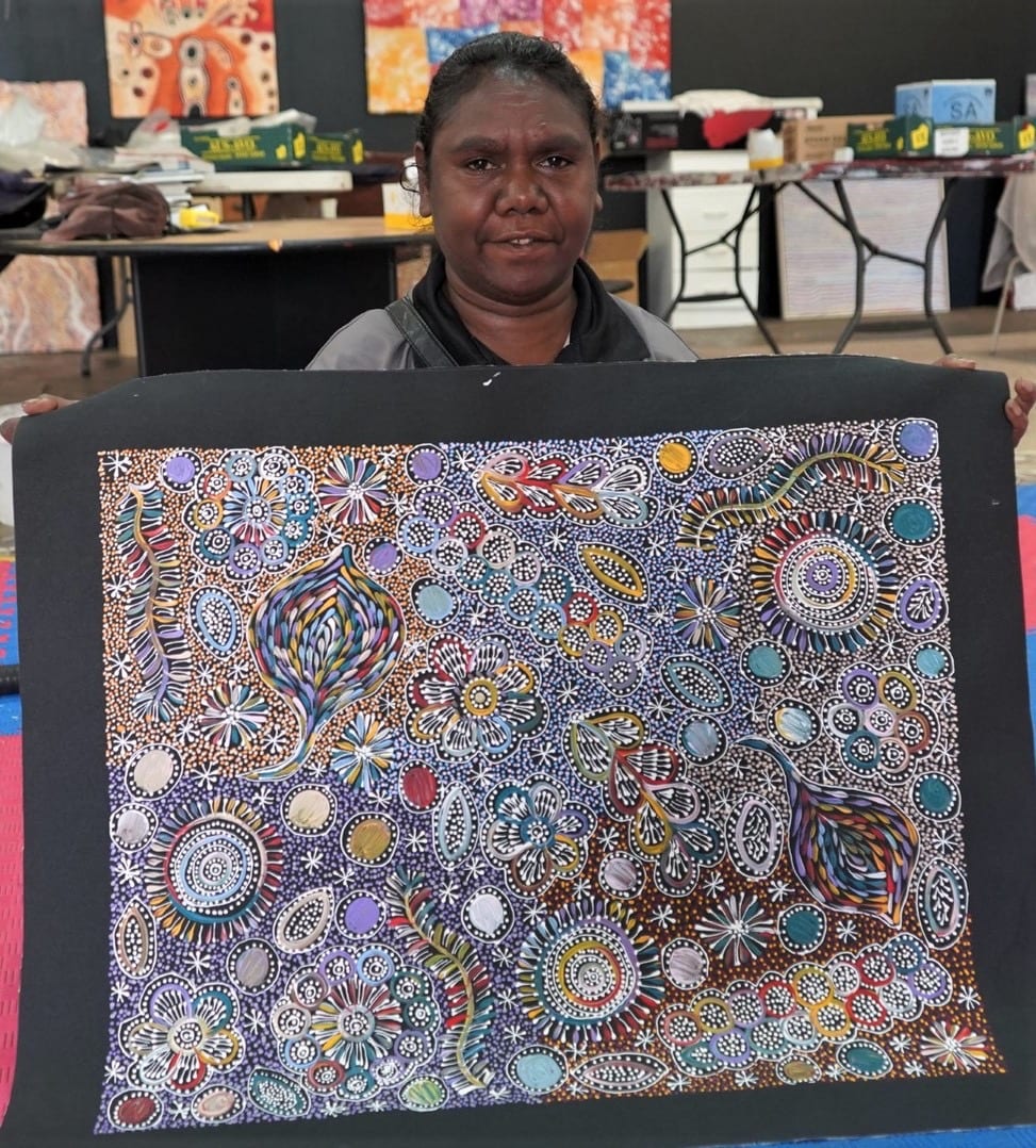 Bush Plum Dreaming by Belinda Golder Kngwarreye 