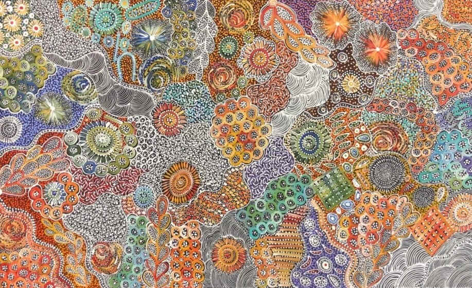 Bush Yam by Janet Golder Kngwarreye 