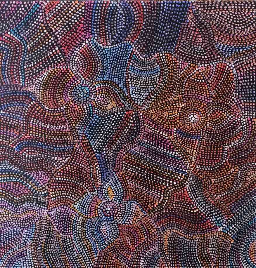 Bush Yam Seeds by Joy Purvis Petyarre 
