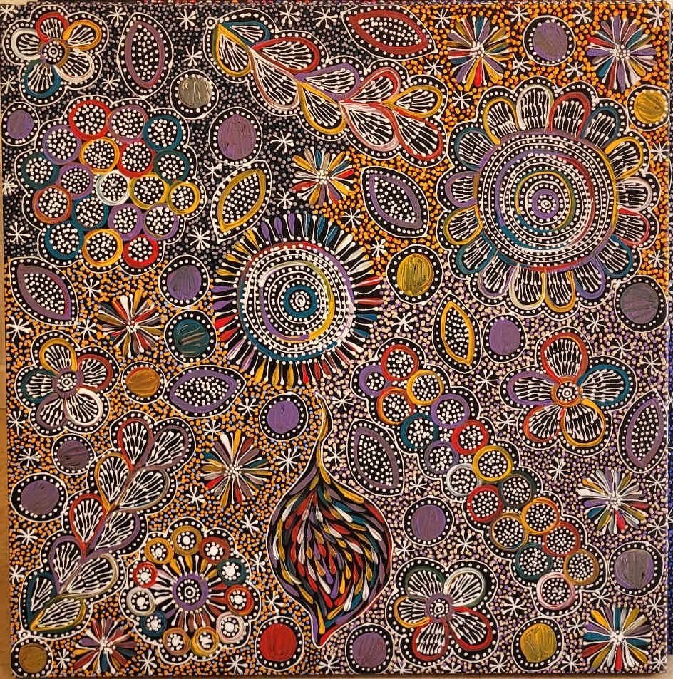 Bush Plum Dreaming by Belinda Golder Kngwarreye 