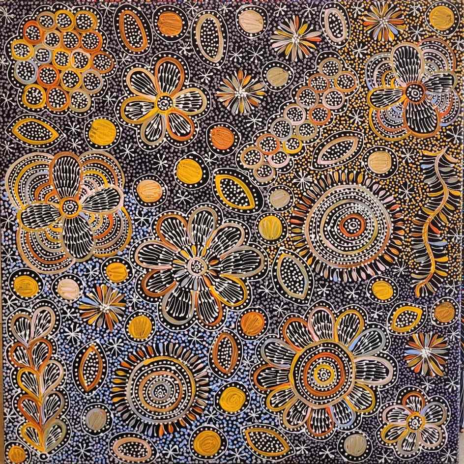 Bush Plum Dreaming by Belinda Golder Kngwarreye 