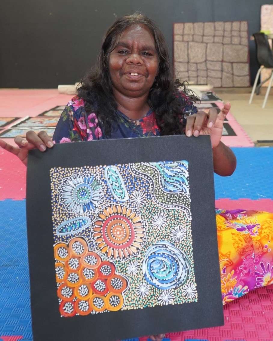 Bush Medicine Dreaming by Janet Golder Kngwarreye 