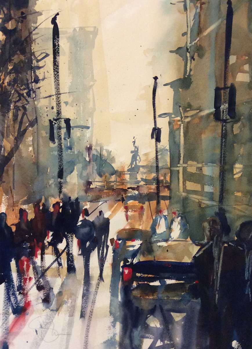 Looking for Liberty by Steve Griggs Watercolor, Image 1.