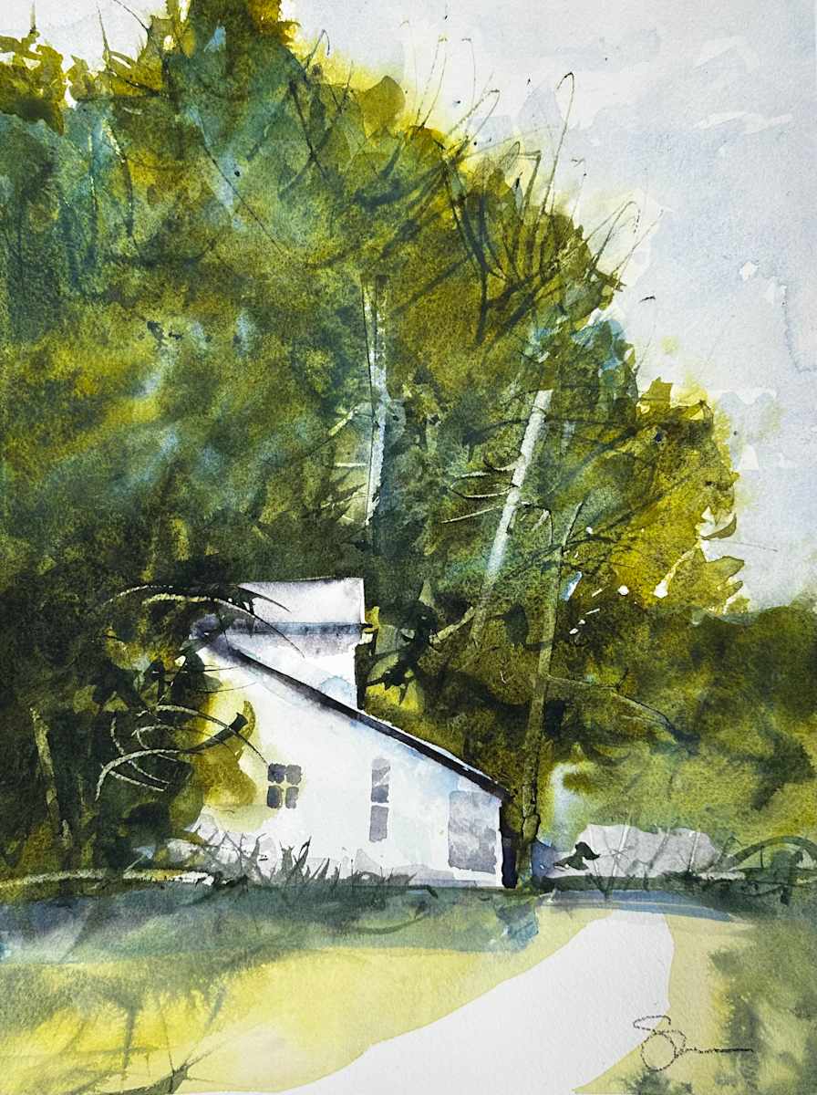 The Farmstead by Steve Griggs Watercolor 