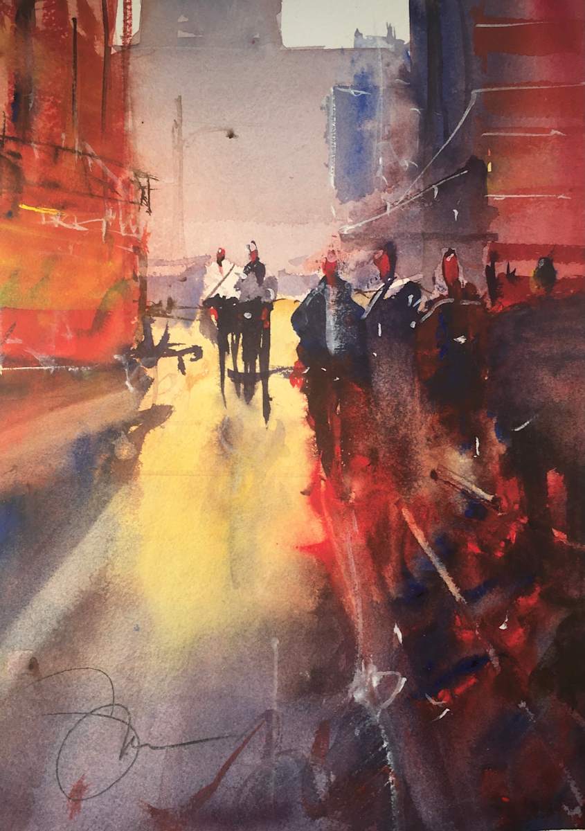 Where the Light Gets In by Steve Griggs Watercolor 