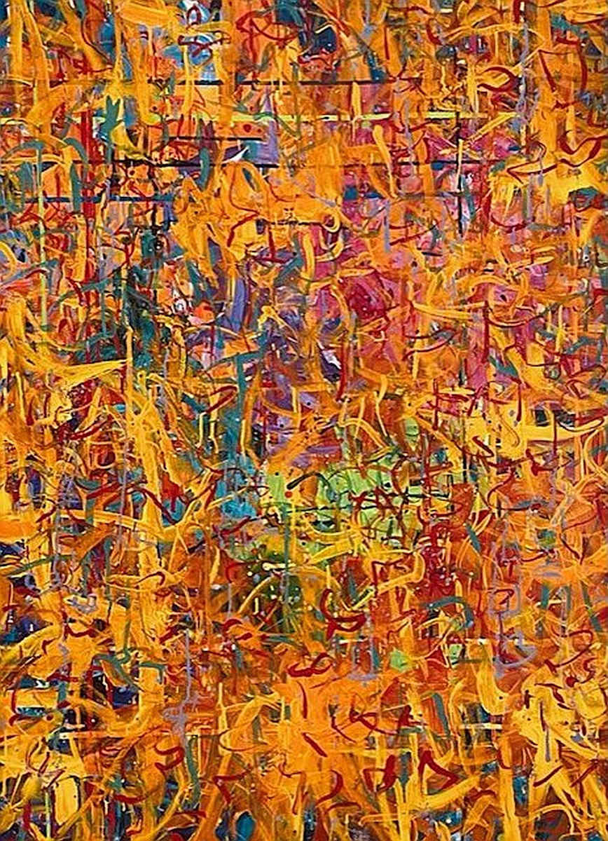 "Flare!" by Mo Gerngross  Image: "Flare!", Acrylic on Canvas, 40" x 30", Gallery Wrapped