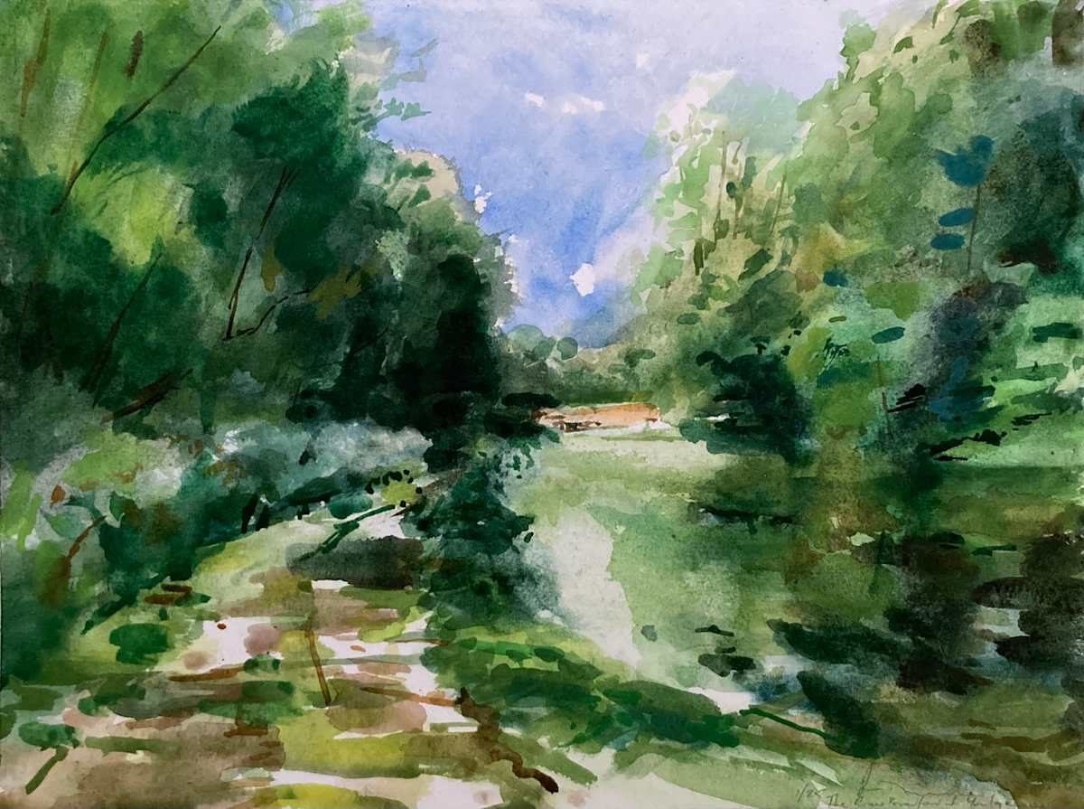 The River Bradford at Youlgreave by Ian Dugdale 