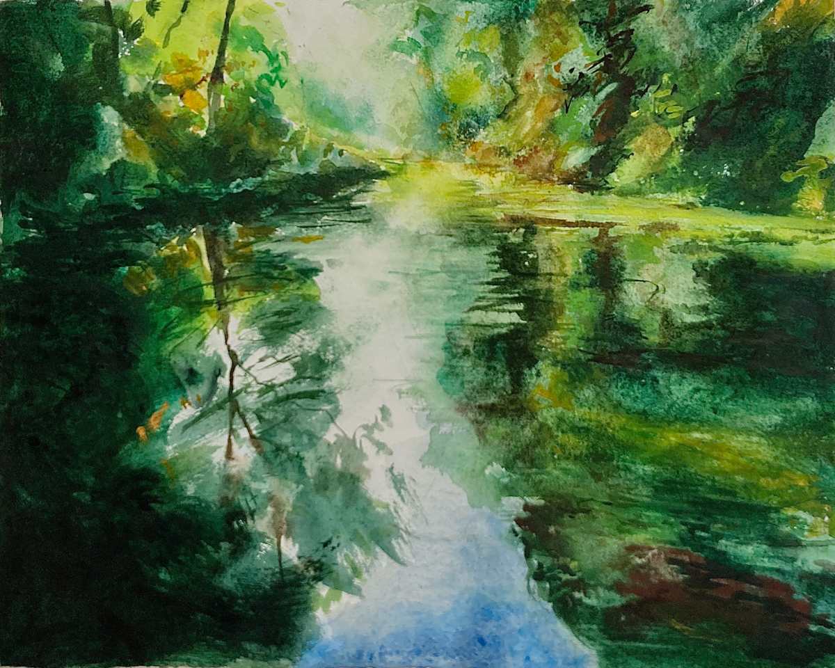 The River Bradford, Youlgreave by Ian Dugdale  Image: The River Bradford, Youlgreave