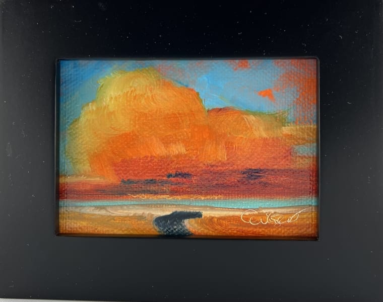 Tangerine Clouds by Jeanne Levasseur 