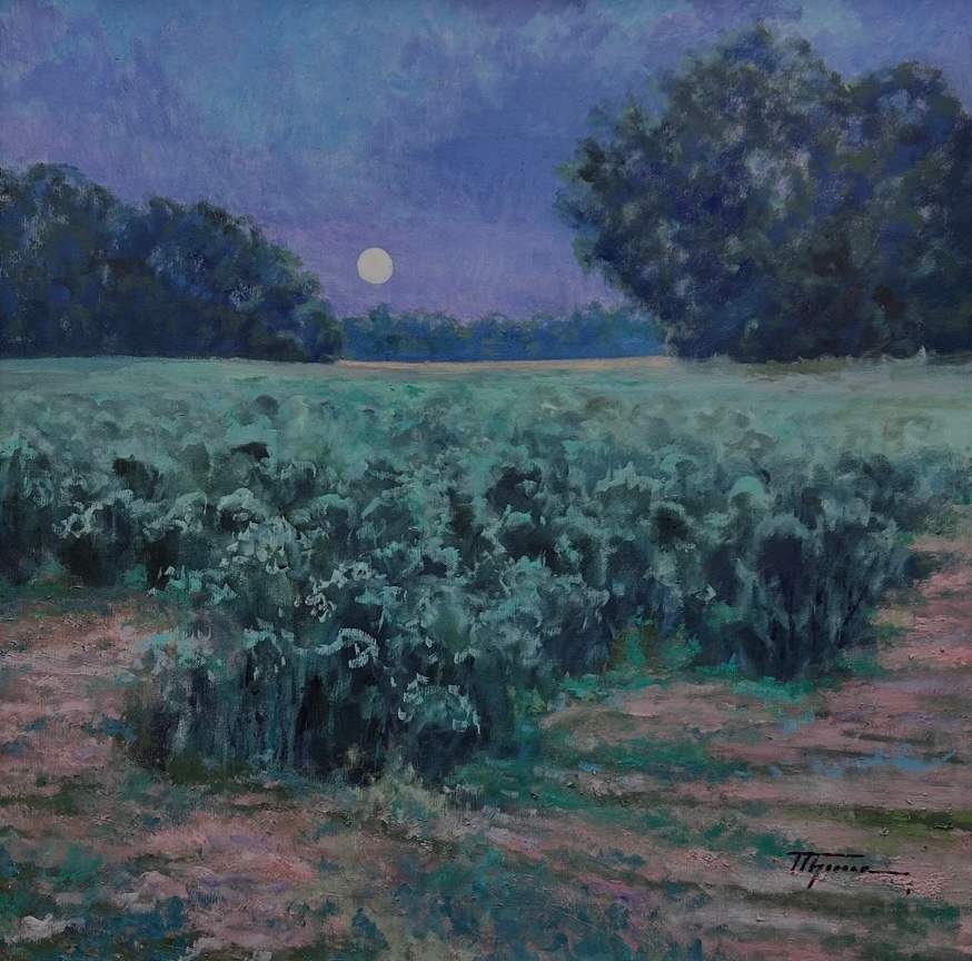 Field at Twilight by Trevor Thomas Fine Arts, Image 1.