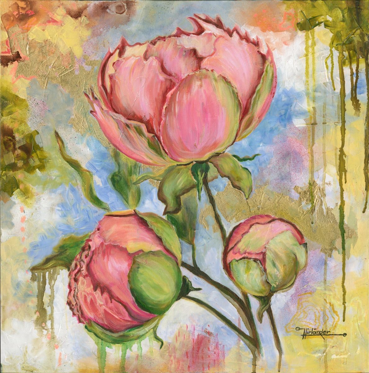 Peonies by Ursula Hirländer 
