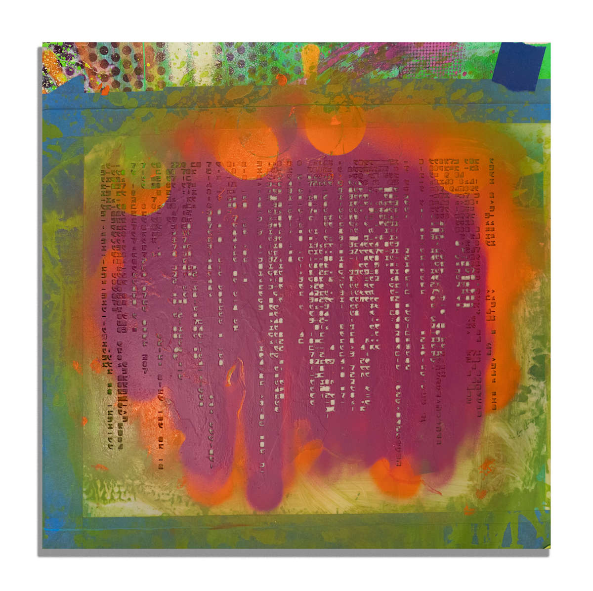 Tech Dealer stencil  (purple) by Billy Morrison, Image 1.