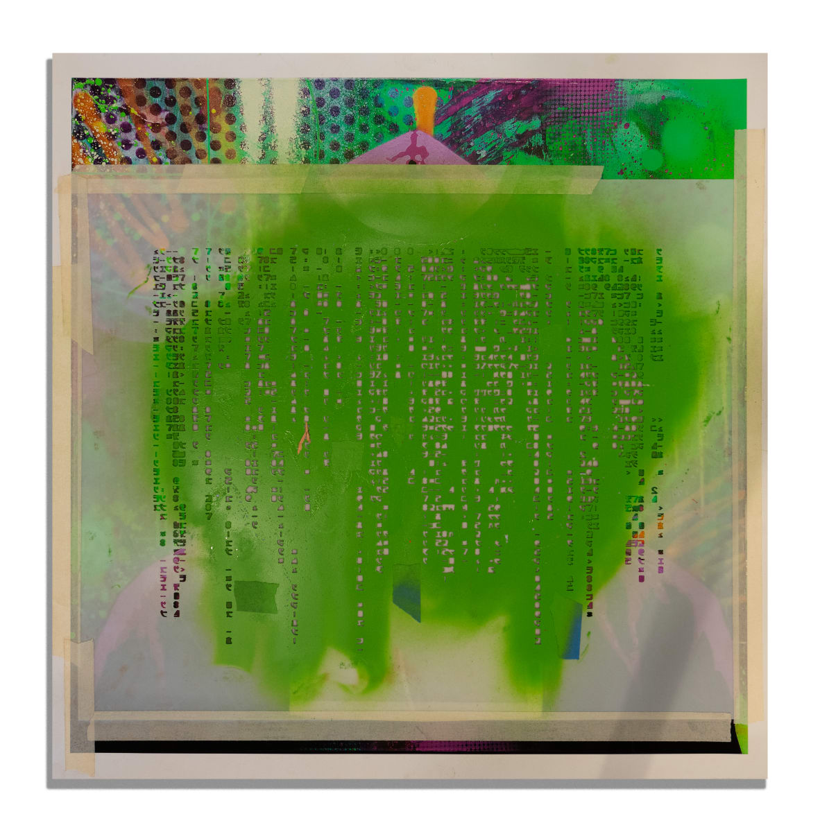 Tech Dealer stencil (green) by Billy Morrison 