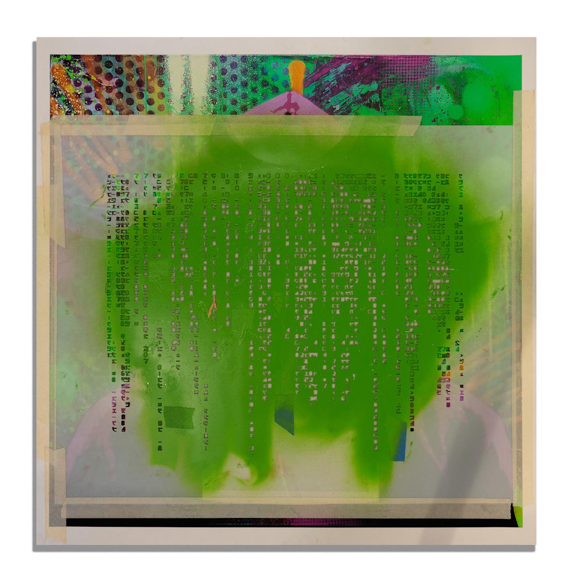 Tech Dealer stencil (green) by Billy Morrison, Image 1.