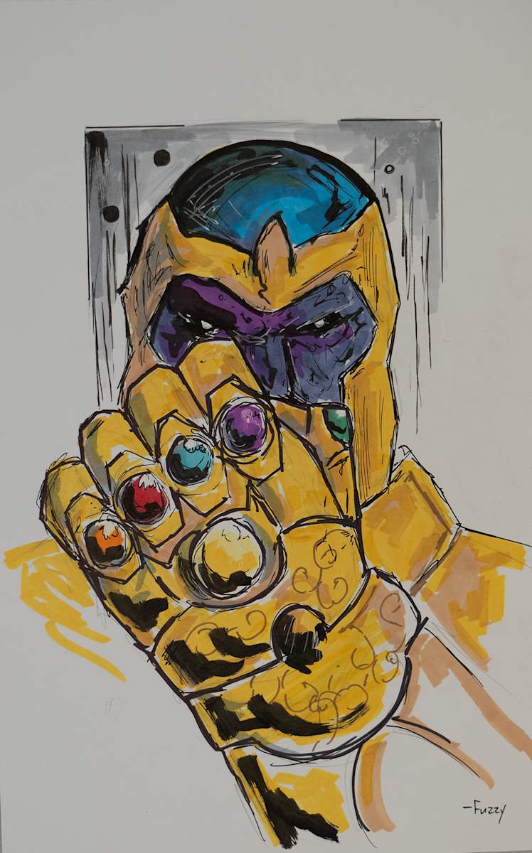 Thanos Sketch by Fuzzy 